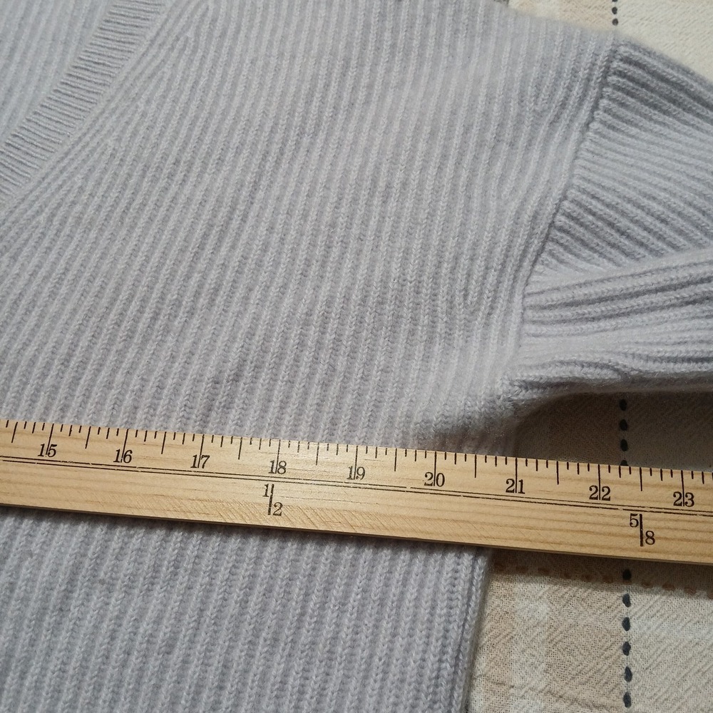 Boden Women's Blue 100% Cashmere Rib Knit Cardigan Size Small - Picture 7 of 9